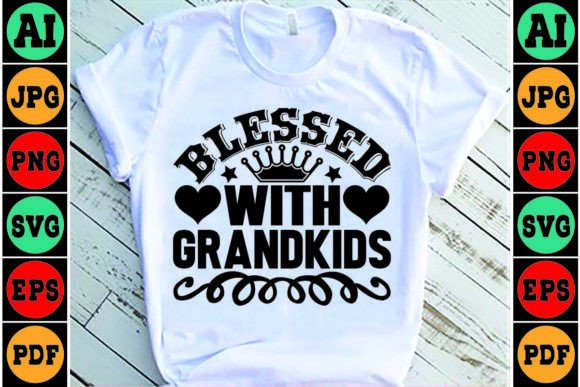 Blessed with Grandkids Mom SVG Design Graphics and Crafts Review