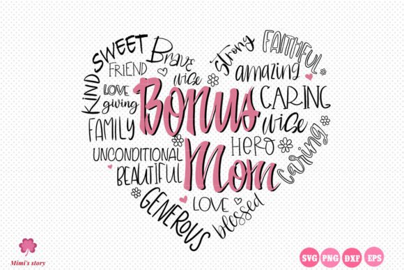 Bonus Mom SVG Mom Heart Graphics and Crafts Review