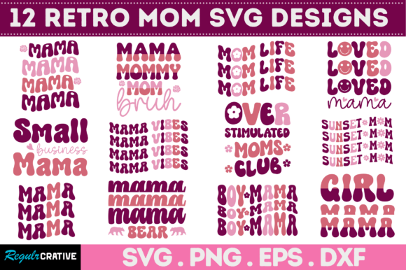 Retro Mom SVG Bundle Graphics and Crafts Review