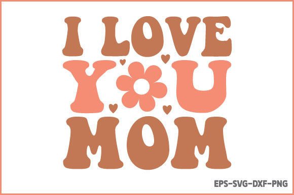 Retro Mom SVG Design Graphics for Crafts